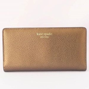 Kate Spade Wallet in Bronze/AshMetallic!